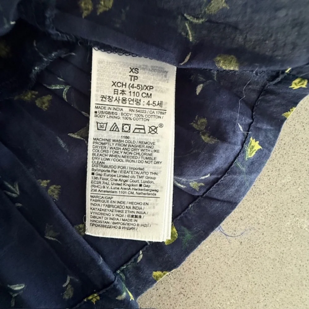 New Two Girl XS Gap Navy Eyelet & Navy Tiered Flowered Skirts NWT